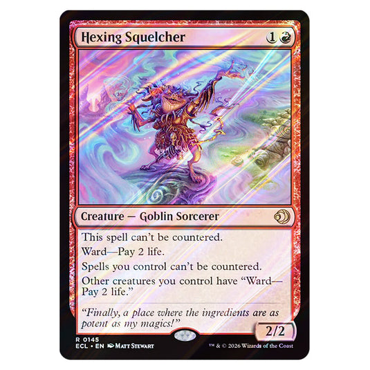 Hexing Squelcher 0145 card from the Magic The Gathering set Lorwyn Eclipsed