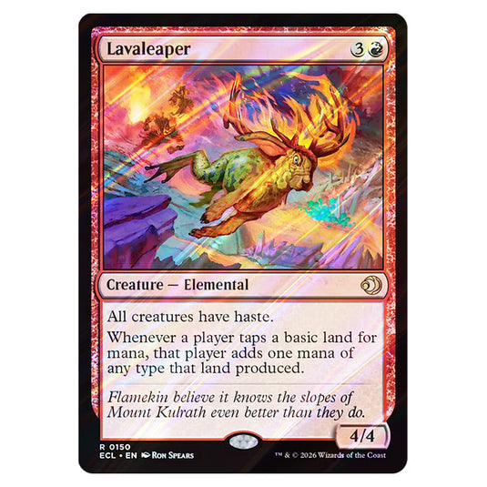 Lavaleaper 0150 card from the Magic The Gathering set Lorwyn Eclipsed