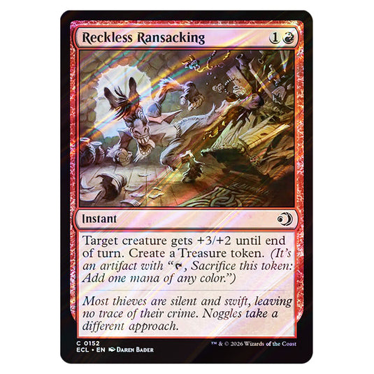 Reckless Ransacking 0152 card from the Magic The Gathering set Lorwyn Eclipsed