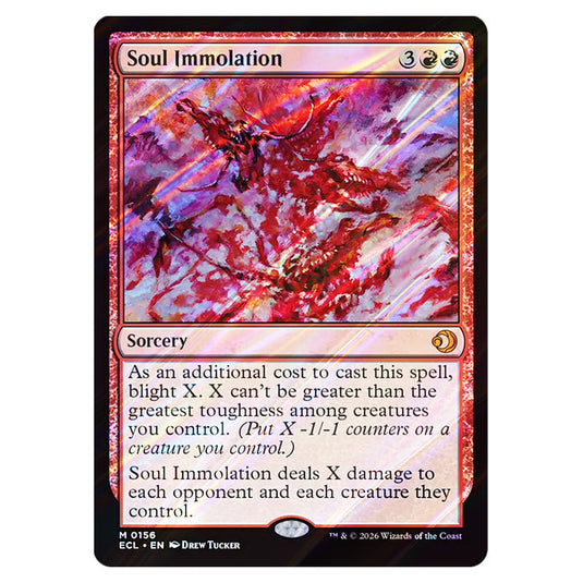 Soul Immolation 0156 card from the Magic The Gathering set Lorwyn Eclipsed