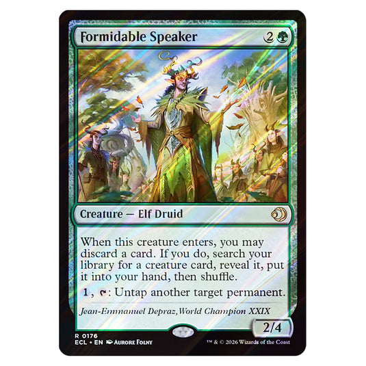 Formidable Speaker 0176 card from the Magic The Gathering set Lorwyn Eclipsed