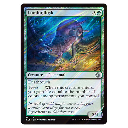 Luminollusk 0179 card from the Magic The Gathering set Lorwyn Eclipsed