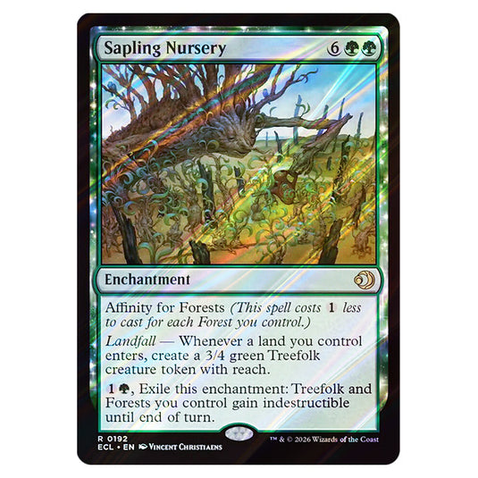 Sapling Nursery 0192 card from the Magic The Gathering set Lorwyn Eclipsed