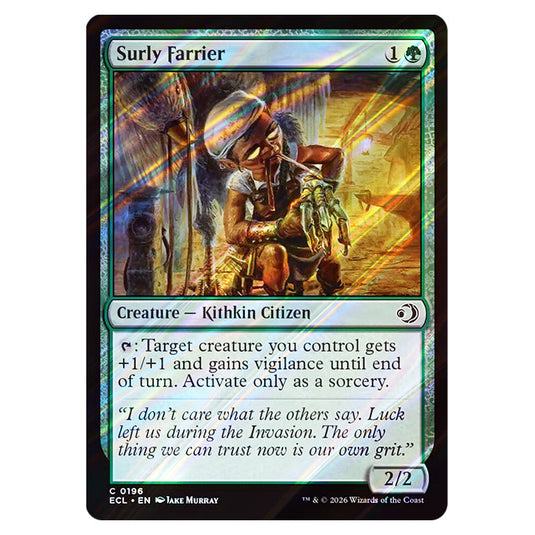 Surly Farrier 0196 card from the Magic The Gathering set Lorwyn Eclipsed