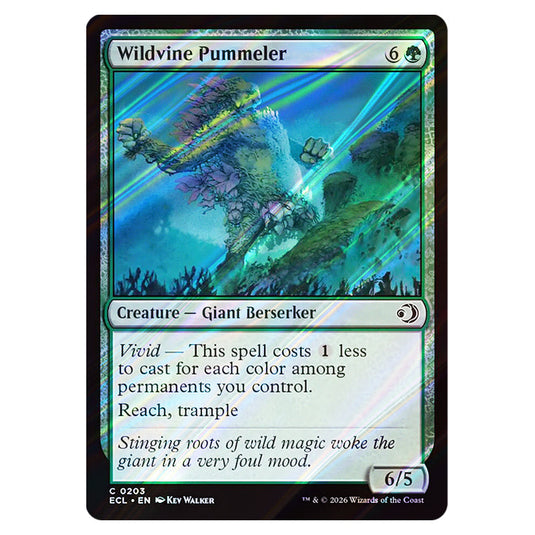 Wildvine Pummeler 0203 card from the Magic The Gathering set Lorwyn Eclipsed