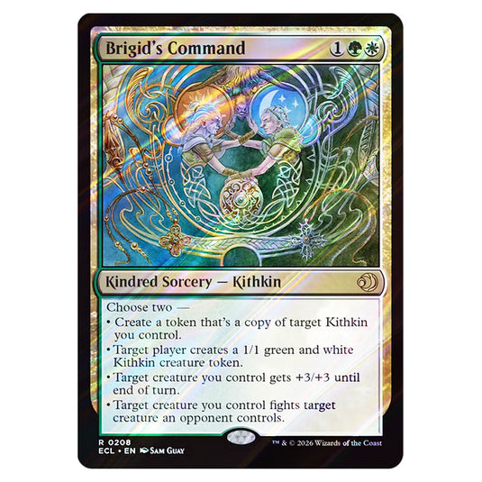 Brigid's Command 0208 card from the Magic The Gathering set Lorwyn Eclipsed