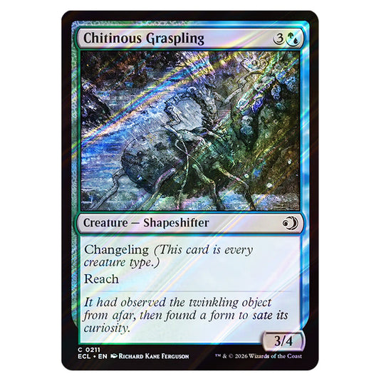 Chitinous Graspling 0211 card from the Magic The Gathering set Lorwyn Eclipsed