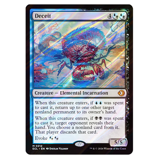 Deceit 0212 card from the Magic The Gathering set Lorwyn Eclipsed