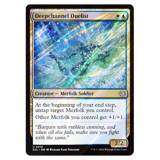 Deepchannel Duelist 0213 card from the Magic The Gathering set Lorwyn Eclipsed