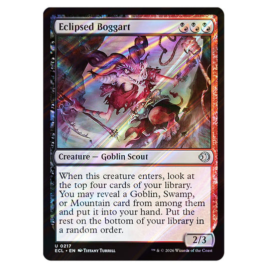 Eclipsed Boggart 0217 card from the Magic The Gathering set Lorwyn Eclipsed