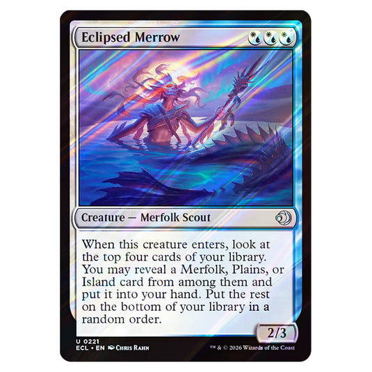 Eclipsed Merrow 0221 card from the Magic The Gathering set Lorwyn Eclipsed