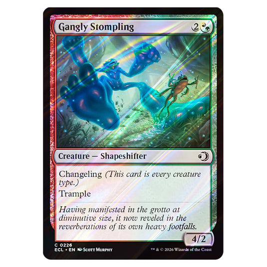 Gangly Stompling 0226 card from the Magic The Gathering set Lorwyn Eclipsed