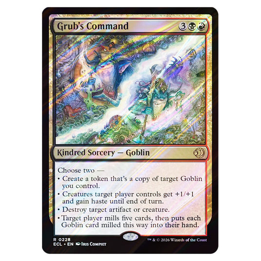 Grub's Command 0228 card from the Magic The Gathering set Lorwyn Eclipsed