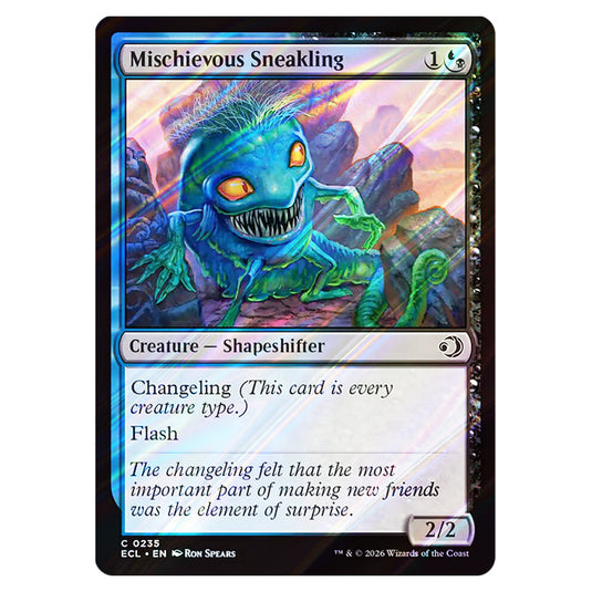 Mischievous Sneakling 0235 card from the Magic The Gathering set Lorwyn Eclipsed