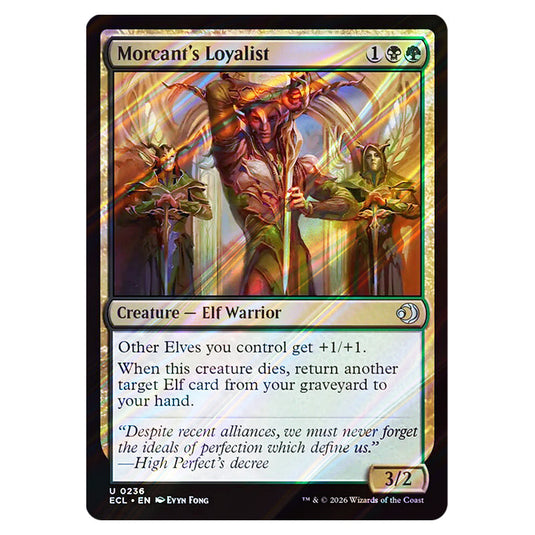 Morcant's Loyalist 0236 card from the Magic The Gathering set Lorwyn Eclipsed