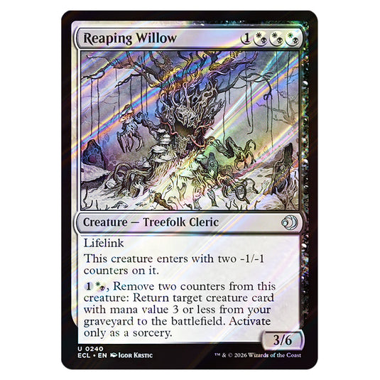 Reaping Willow 0240 card from the Magic The Gathering set Lorwyn Eclipsed