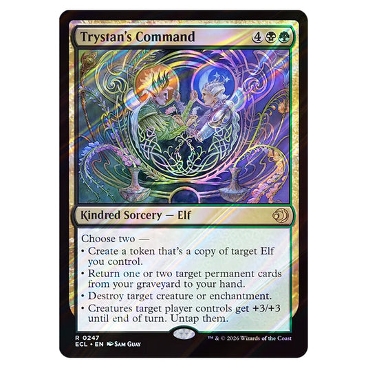 Trystan's Command 0247 card from the Magic The Gathering set Lorwyn Eclipsed
