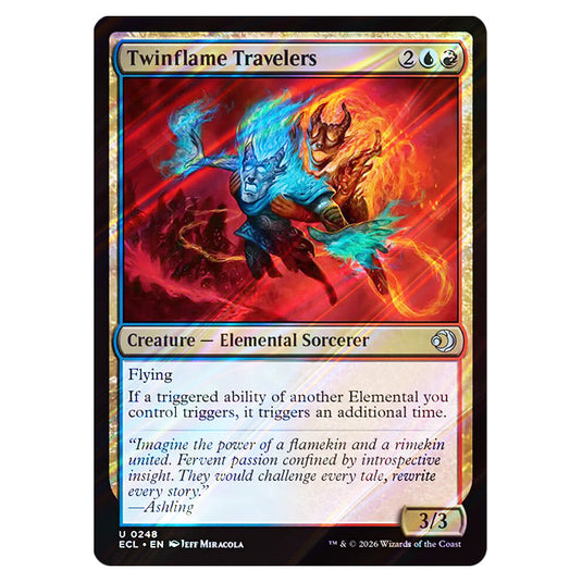 Twinflame Travelers 0248 card from the Magic The Gathering set Lorwyn Eclipsed