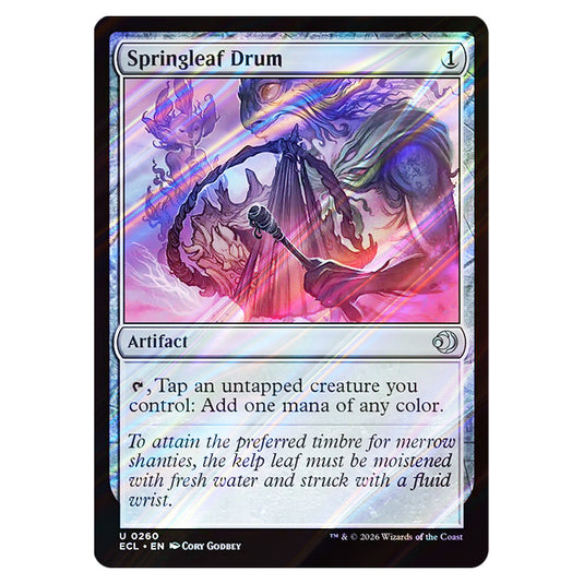 Springleaf Drum 0260 card from the Magic The Gathering set Lorwyn Eclipsed