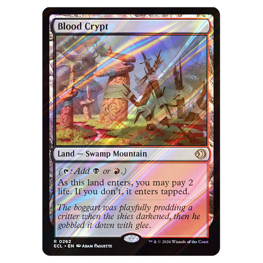 Blood Crypt 0262 card from the Magic The Gathering set Lorwyn Eclipsed