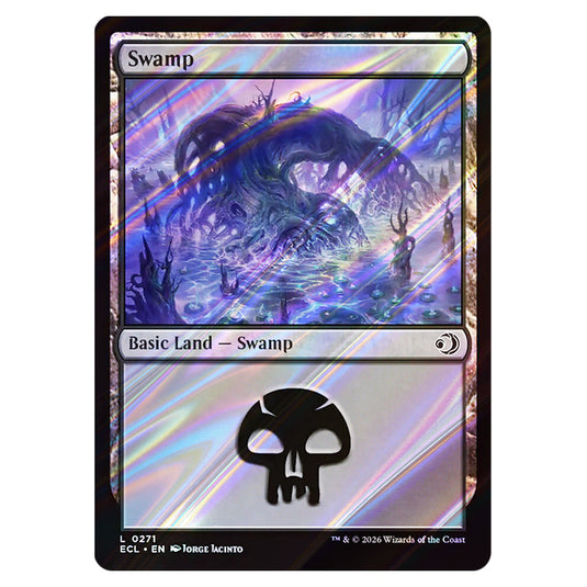 Swamp 0271 card from the Magic The Gathering set Lorwyn Eclipsed