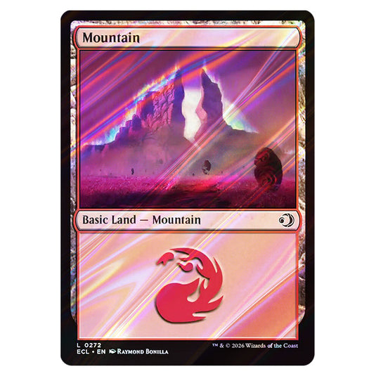 Mountain 0272 card from the Magic The Gathering set Lorwyn Eclipsed