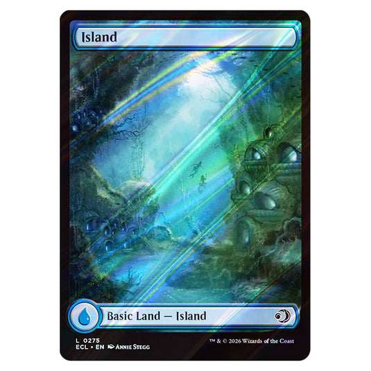 Island 0275 card from the Magic The Gathering set Lorwyn Eclipsed