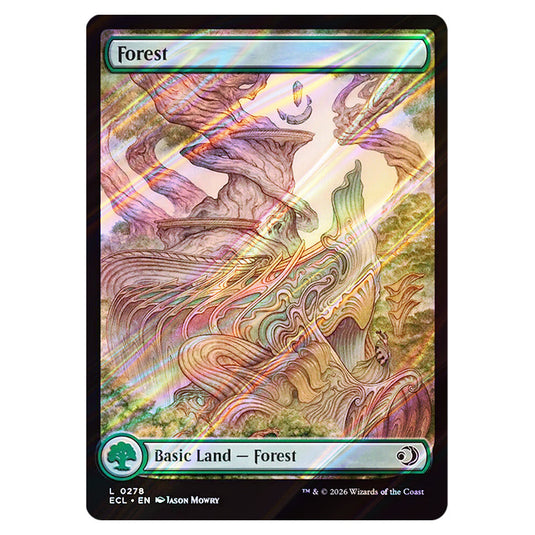 Forest 0278 card from the Magic The Gathering set Lorwyn Eclipsed
