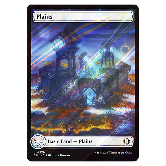 Plains 0279 card from the Magic The Gathering set Lorwyn Eclipsed