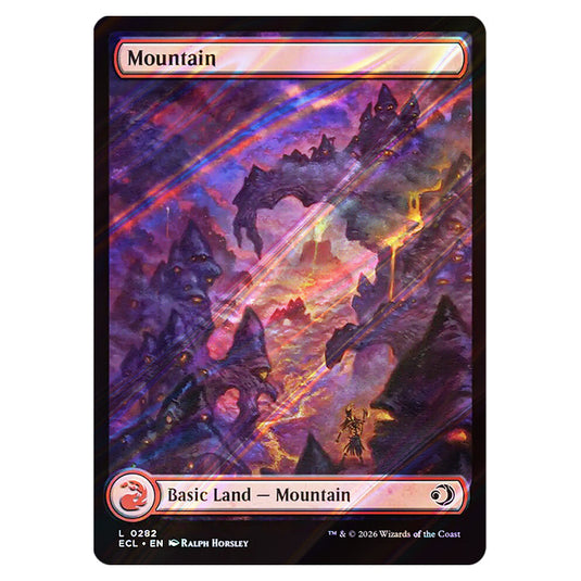 Mountain 0282 card from the Magic The Gathering set Lorwyn Eclipsed