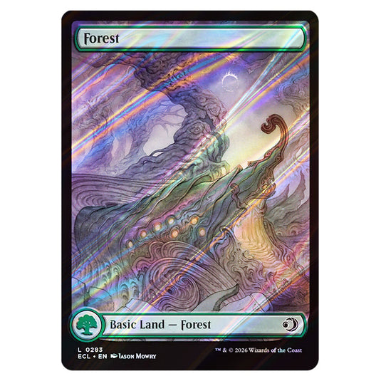 Forest 0283 card from the Magic The Gathering set Lorwyn Eclipsed