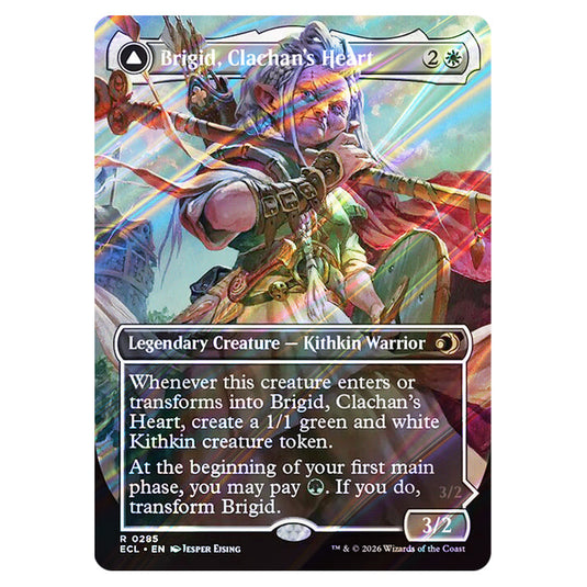 Brigid, Clachan's Heart // Brigid, Doun's Mind 0285 card from the Magic The Gathering set Lorwyn Eclipsed