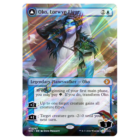 Oko, Lorwyn Liege // Oko, Shadowmoor Scion 0287 card from the Magic The Gathering set Lorwyn Eclipsed