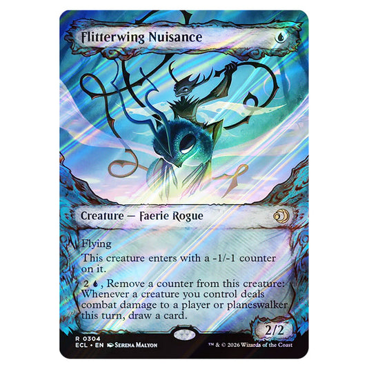 Flitterwing Nuisance 0304 card from the Magic The Gathering set Lorwyn Eclipsed
