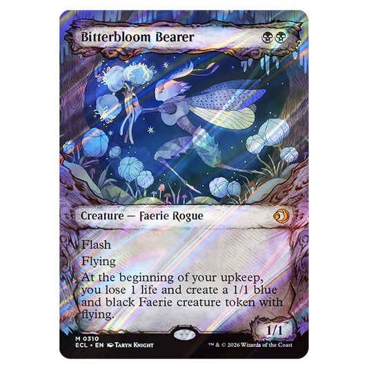 Bitterbloom Bearer 0310 card from the Magic The Gathering set Lorwyn Eclipsed