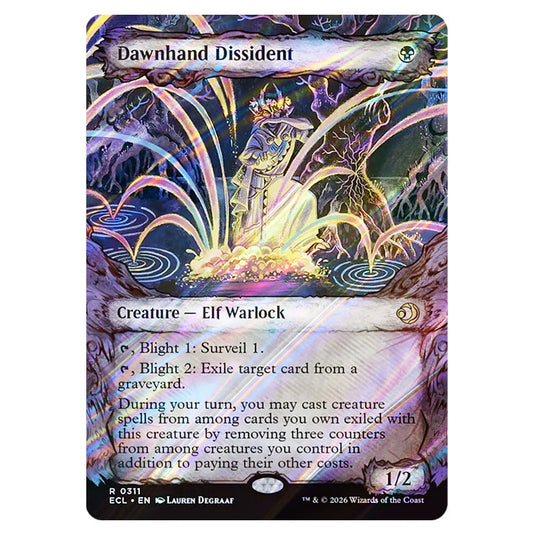 Dawnhand Dissident 0311 card from the Magic The Gathering set Lorwyn Eclipsed