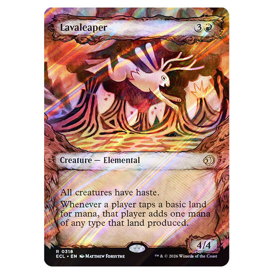 Lavaleaper 0318 card from the Magic The Gathering set Lorwyn Eclipsed