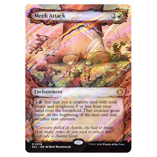 Meek Attack 0319 card from the Magic The Gathering set Lorwyn Eclipsed