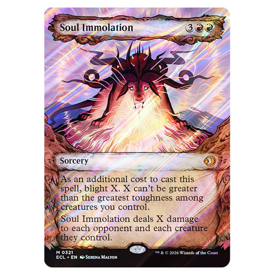 Soul Immolation 0321 card from the Magic The Gathering set Lorwyn Eclipsed