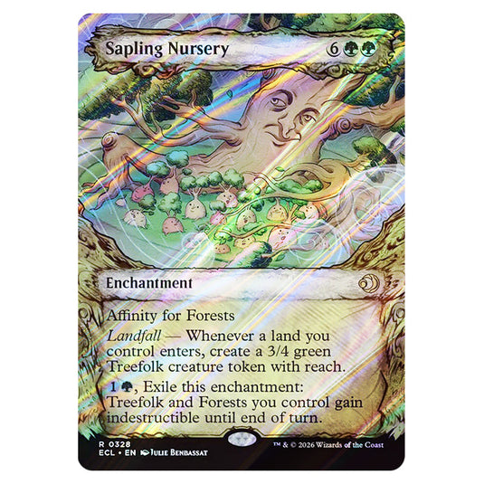 Sapling Nursery 0328 card from the Magic The Gathering set Lorwyn Eclipsed