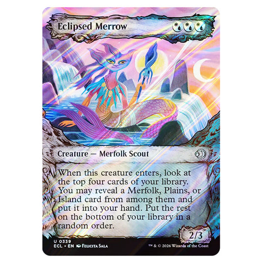 Eclipsed Merrow 0339 card from the Magic The Gathering set Lorwyn Eclipsed