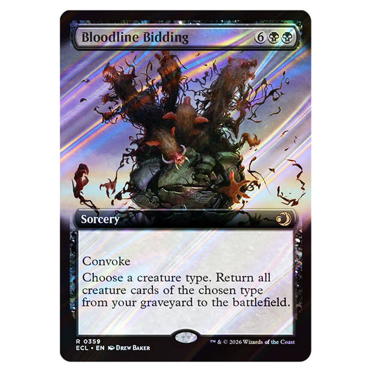 Bloodline Bidding 0359 card from the Magic The Gathering set Lorwyn Eclipsed