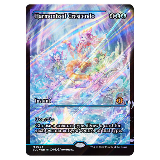 Harmonized Crescendo 0384 card from the Magic The Gathering set Lorwyn Eclipsed
