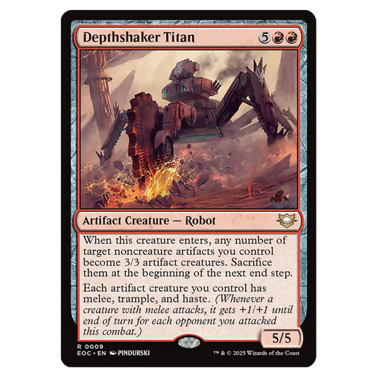 Depthshaker Titan 0009 card from the Magic The Gathering set Edge of Eternities - Commander