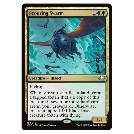 Scouring Swarm 0016 card from the Magic The Gathering set Edge of Eternities - Commander