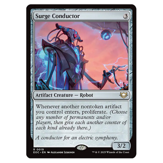 Surge Conductor 0019 card from the Magic The Gathering set Edge of Eternities - Commander