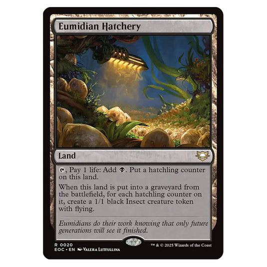 Eumidian Hatchery 0020 card from the Magic The Gathering set Edge of Eternities - Commander
