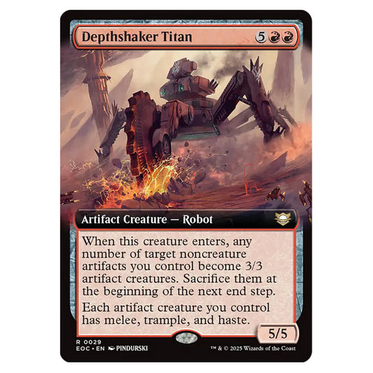 Depthshaker Titan 0029 card from the Magic The Gathering set Edge of Eternities - Commander