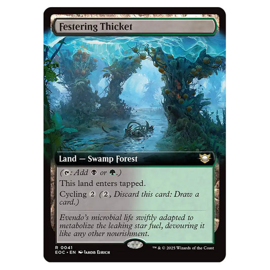Festering Thicket 0041 card from the Magic The Gathering set Edge of Eternities - Commander