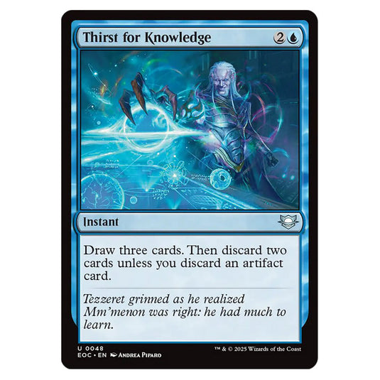 Thirst for Knowledge 0048 card from the Magic The Gathering set Edge of Eternities - Commander